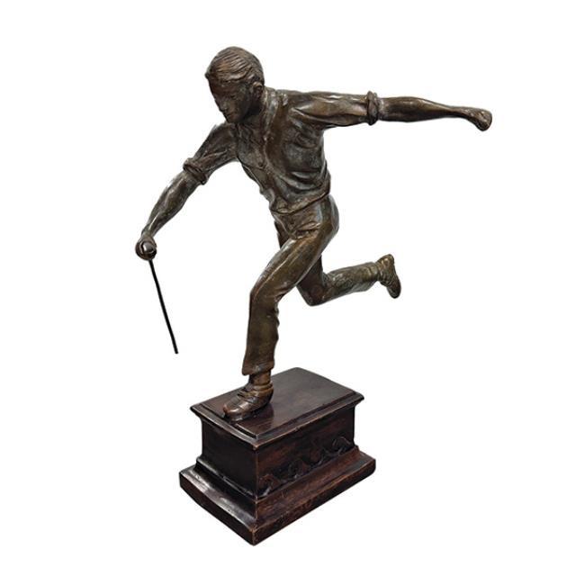 STATUE-16H-BOY RUNNING-BRONZE