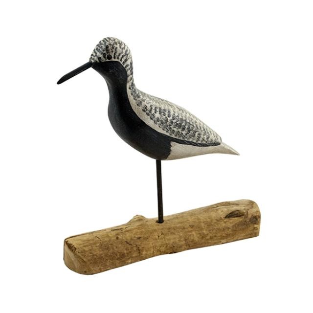 BIRD ON STAND-WOOD- 12 3/4"