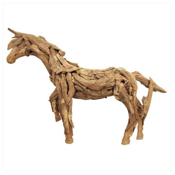 Driftwood Horse Sculpture