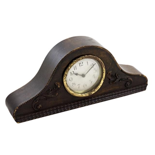 CLOCK-MANTEL WOOD