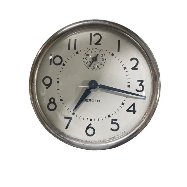 CLOCK-White Bergen Alarm