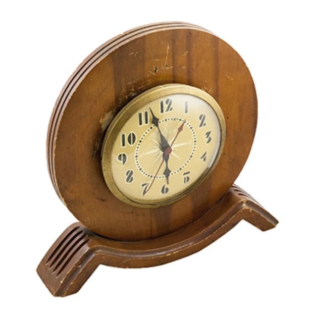 CLOCK-MANTEL-WOOD-ANT