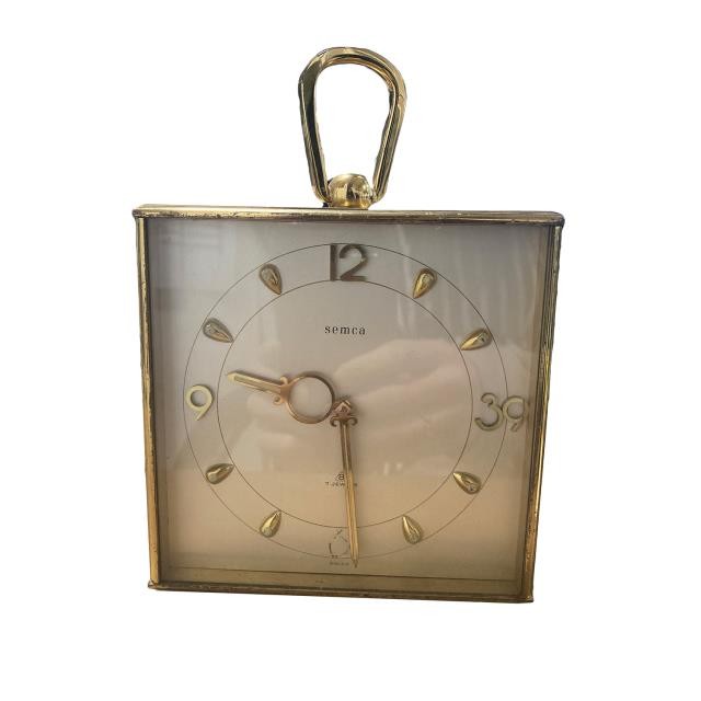 CLOCK-TBL BRASS DBL SIDED