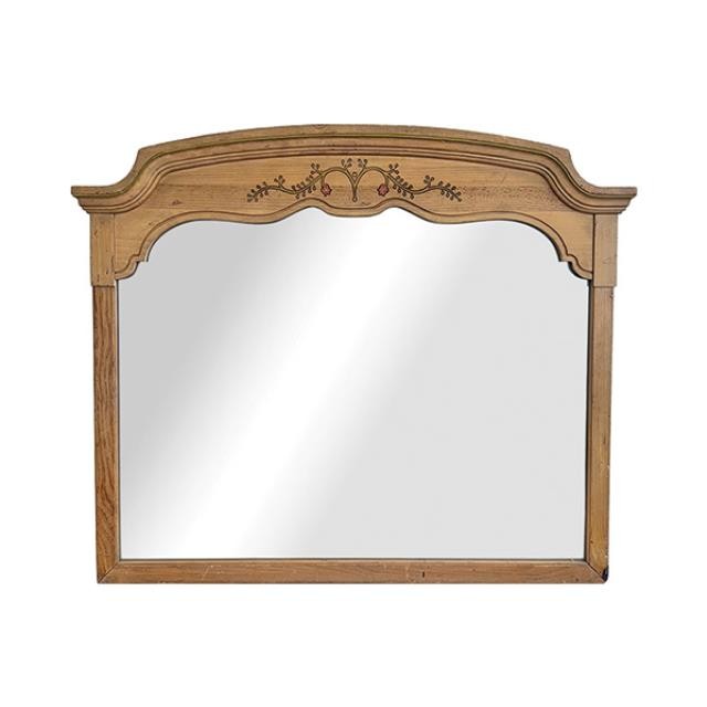 MIRROR-WALL-PINE W/COUNTRY CAR