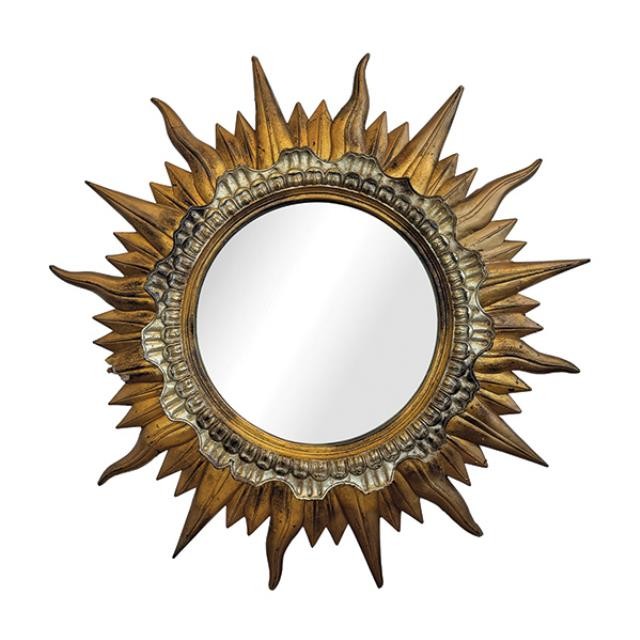 MIRROR-WALL-40"GOLD SUNBURST