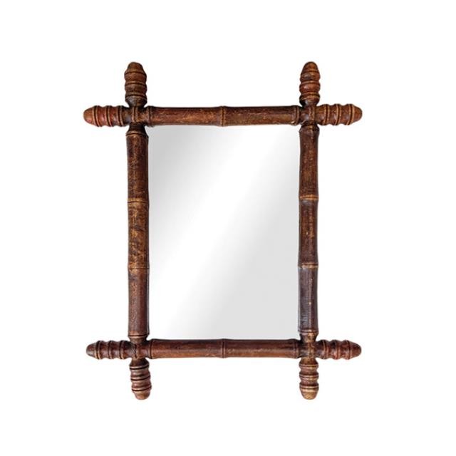 MIRROR-WALL-10X14-BAMBOO WOOD