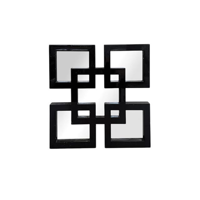 MIRROR-WALL-3PC-BLK/WHT-CHINES