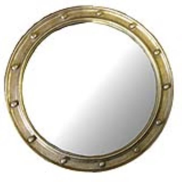 MIRROR-WALL-GOLD PORTHOLE