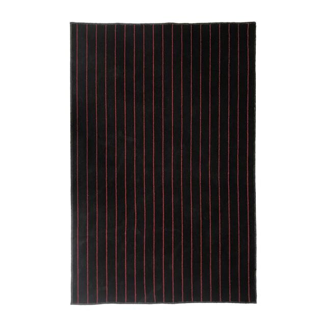 RUG-4X6-BLK/RD STRIPED