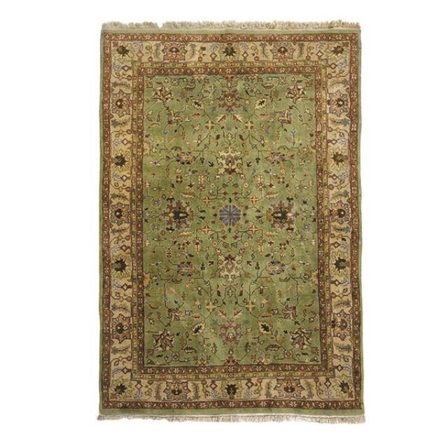 RUG-6X9 LIGHT GR W/PNK/WHITE