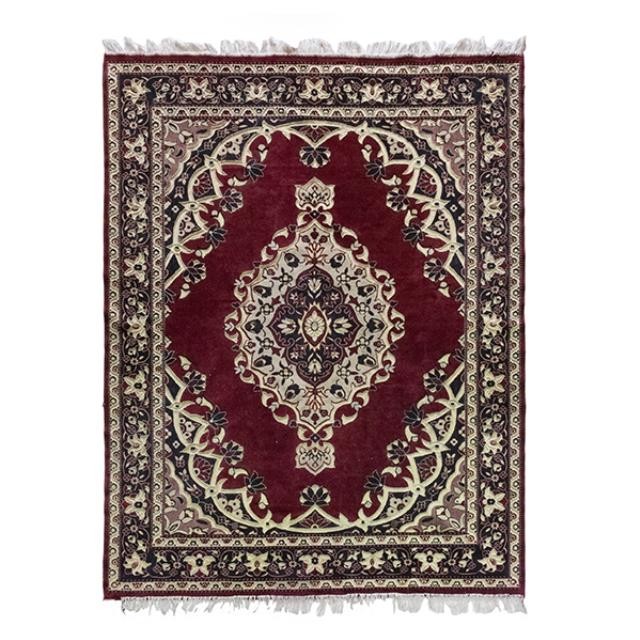 RUG-(5X8) Maroon Oriental/Center Medallion