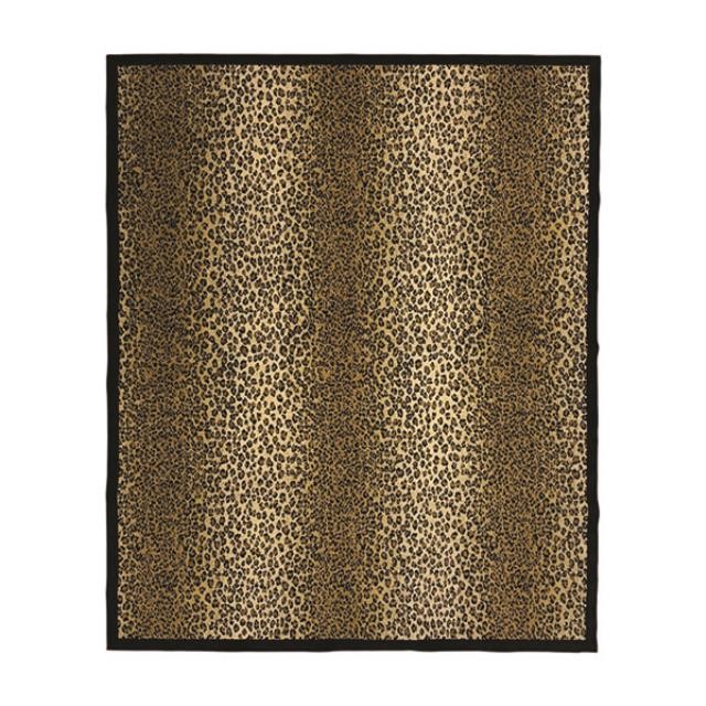 RUG-8X10-CHEETAH-BLK BORDER