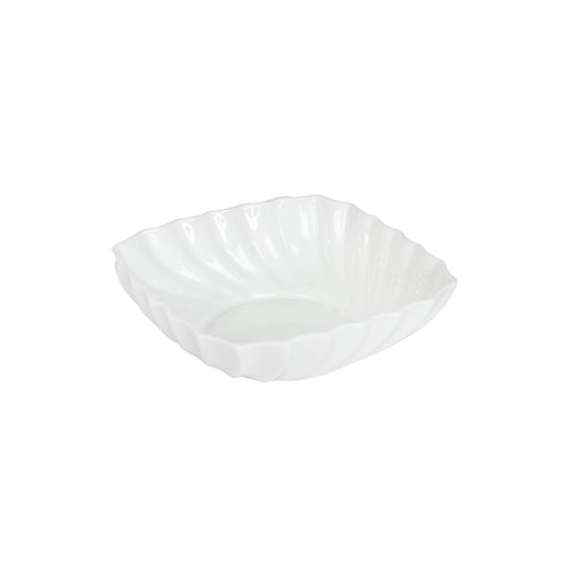 BOWL-White Bone China W/Wave Design/Pattern