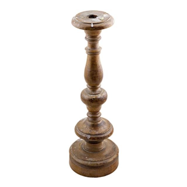 CANDLESTICK-WOOD-LARGE