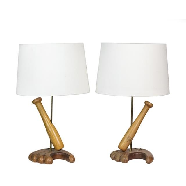 CHILDREN'S LAMP-Baseball Bat & Baseball Glove