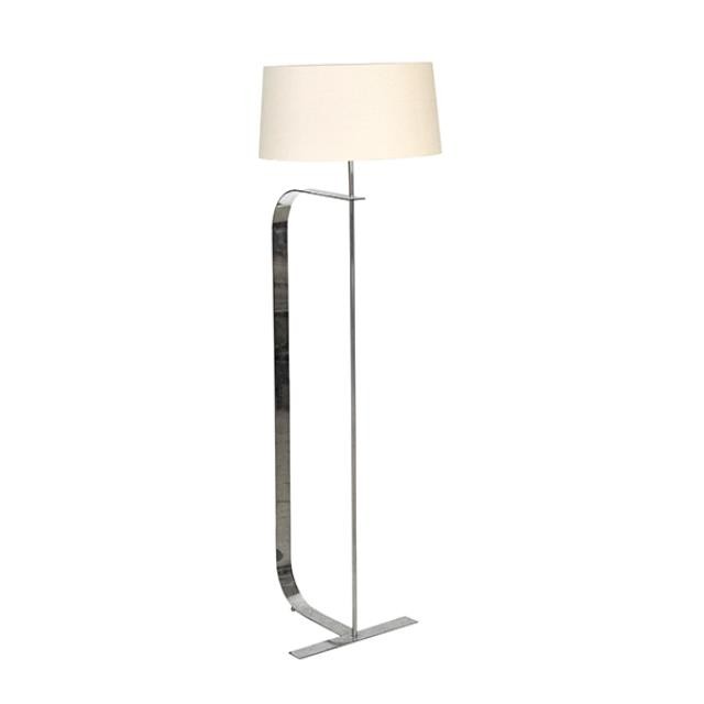 LAMP-FL-CHROME CURVE-HUGE BLK