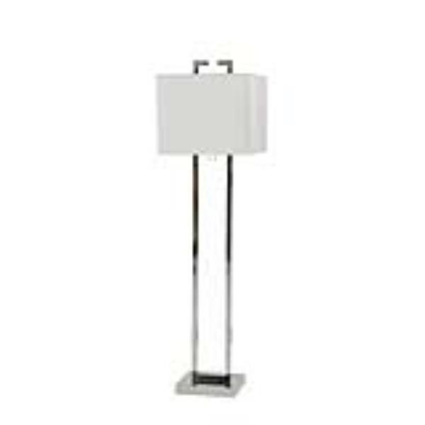 floor lamp two chrome bars