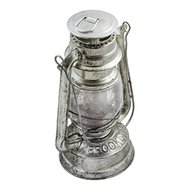 Kerosene Lamp/Chrome/Battery