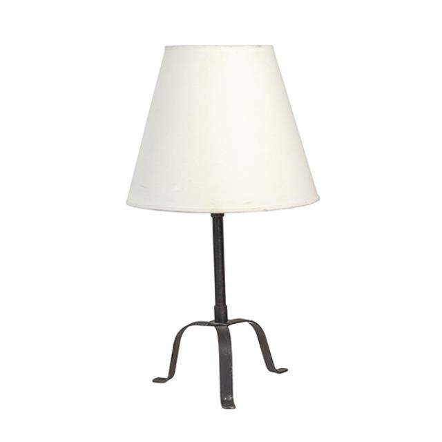 TABLE LAMP-Black Metal Tripod Leg