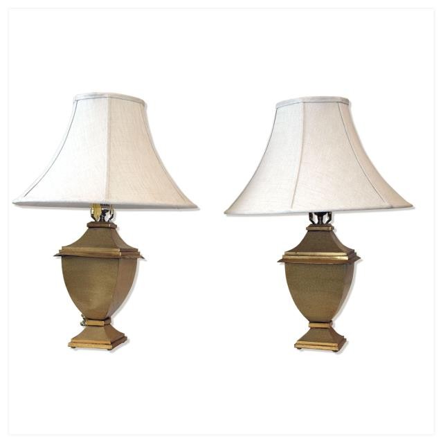 LAMP-TBL-Gold Crackle Urn