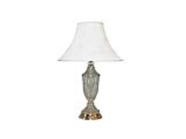 LAMP-TBL-PR-27"WHT WASH FLUTED