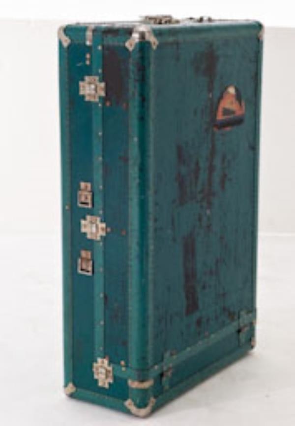 TRUNK-AQUA/TEAL-LTHR HANDLE-HA