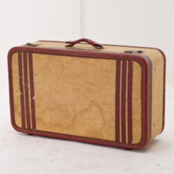 SUITCASE-BROWN TWEED W/4 BR LI