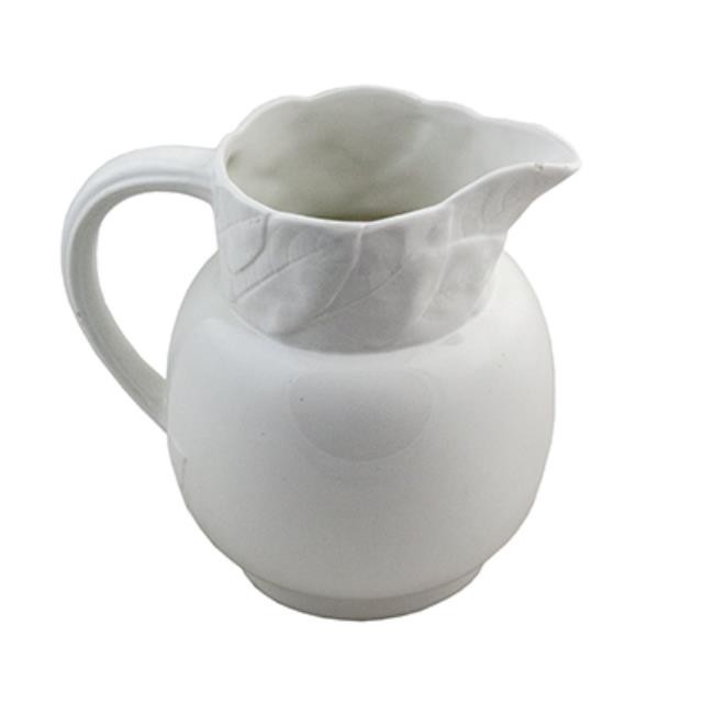 PITCHER-6.75-IRONSTONE-IVORY-W