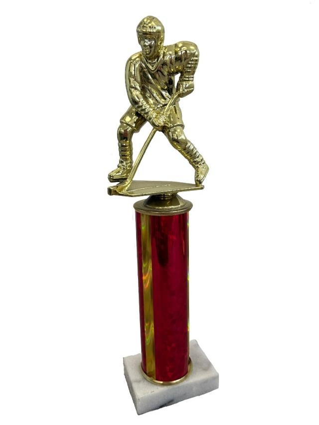 Trophy- Mens Hockey Red/Gold
