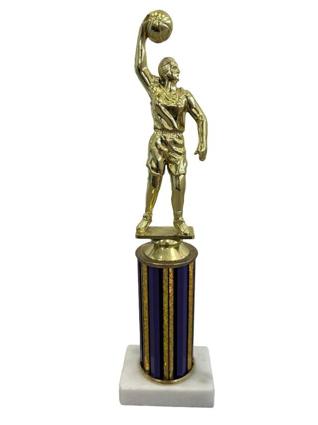 Trophy- Girl BBall Purple/ Gol