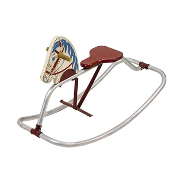 ROCKING HORSE-ALUM FRAME/RED S