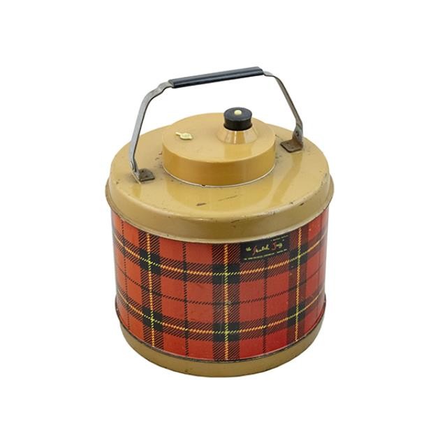 THERMOS JUG-Red & Black Plaid