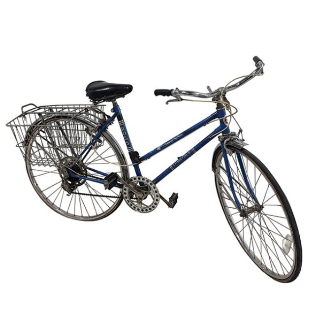 BICYCLE-ADULT BLUE-ROSS W/WIRE BASKET