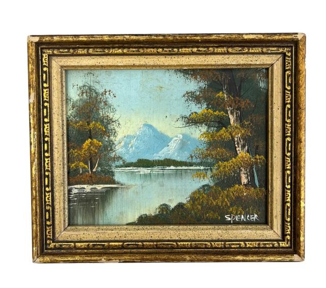 PAINTING-GOLD FR-MOUNTAINS-5X6