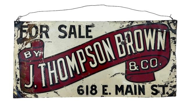SIGN-METAL-FOR SALE-BROWN&CO-1