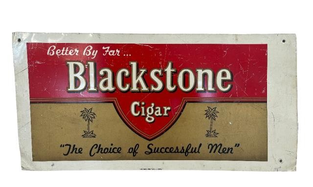 SIGN-TIN-"BLACKSTONE CIGAR"