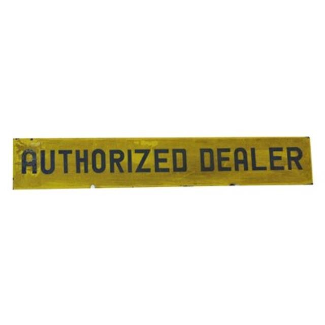 SIGN-METAL-"AUTHORIZED DEALER"