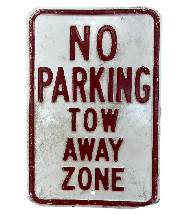 SIGN-NO PARKING TOW AWAY ZONE-ALUM