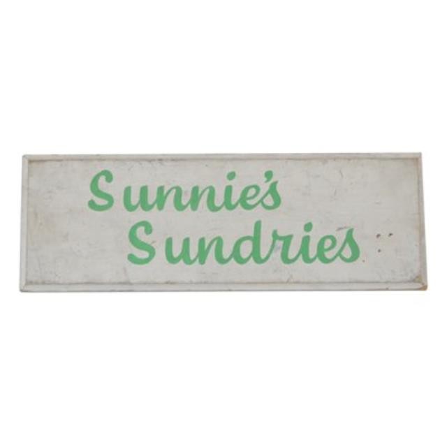 "Sunnies Sundries" Wooden Sign