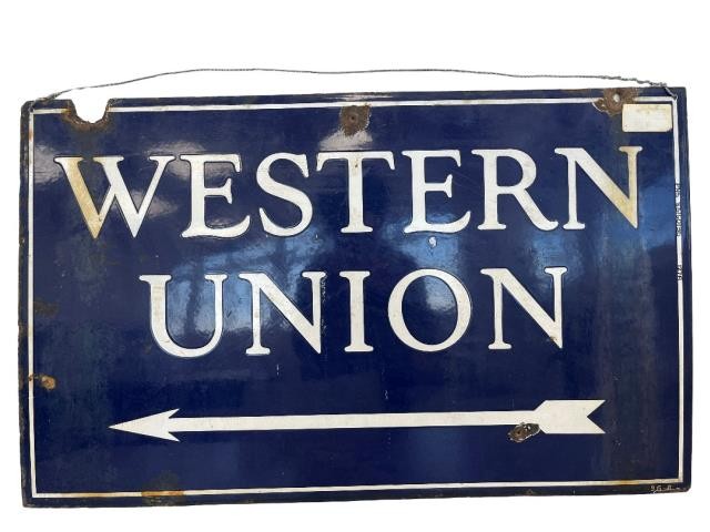 Sign-Western Union-Double side