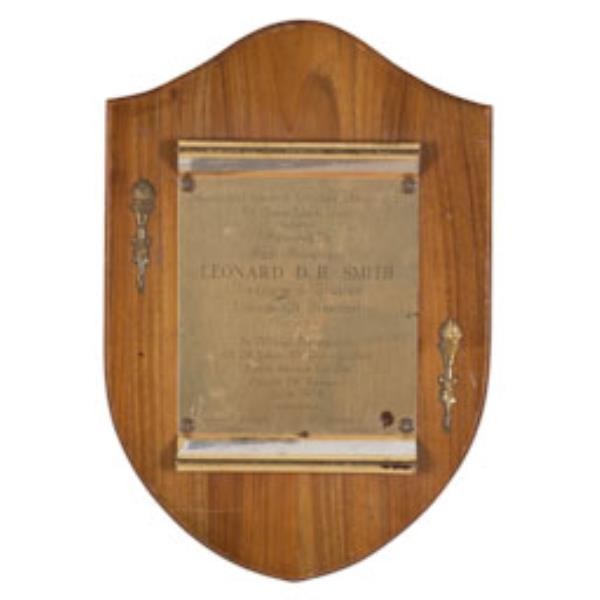 PLAQUE-LEONARD DB SMITH 16"