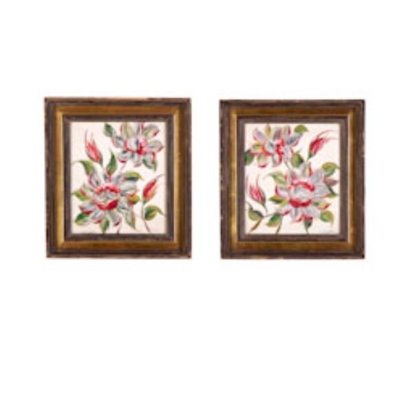 PAINTING-PR-FR-FLOWERS RED&WHT