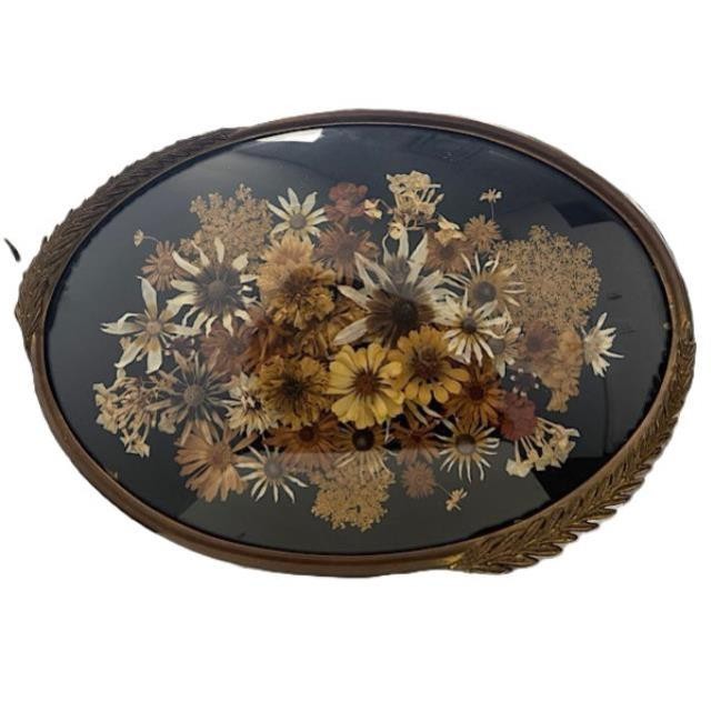 (85040109)SHADOWBOX |Floral |Black Background