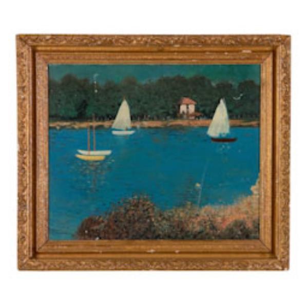 PAINTING-FR-LAKE/SAILBOATS-27X