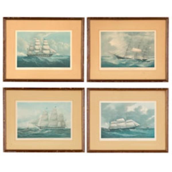 PRINT-FR-SET/-SAILING SHIPS-se