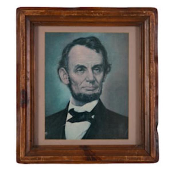 PRINT-FR-WOOD-ABE LINCOLN-17LX