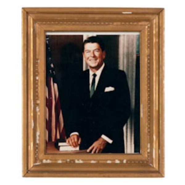 PRINT-16X19-REAGAN-GLD FRAME