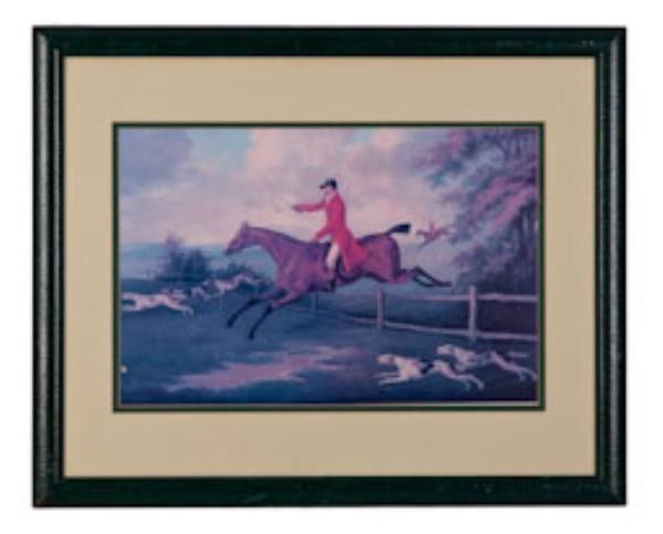 PRINT-Fox HUNT-34X42-jumping h