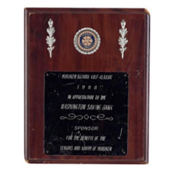 PLAQUE-ROTARY GOLF CLASSIC-12X