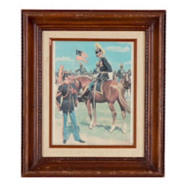 picture of soldier on horse